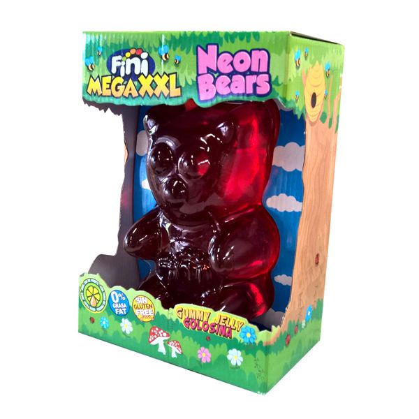 Fini MEGA XXL Neon Bear Gummy Jelly - 0.9kg