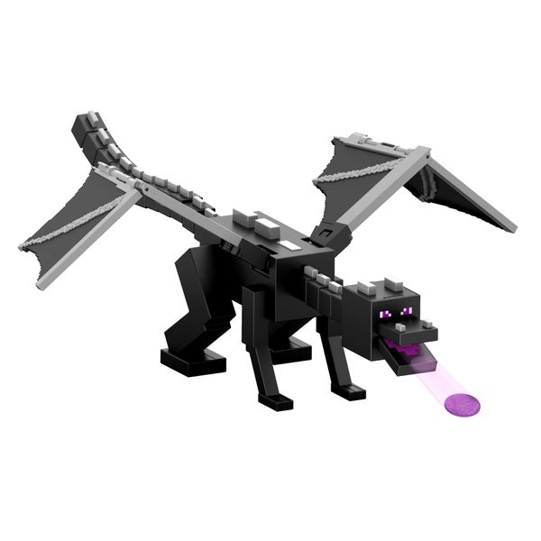 Minecraft Dragon's Breath Attack Ender Dragon Action Figure with 10 Discs