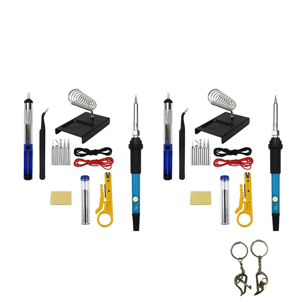 2 Pieces 15-In-1 Soldering Iron Kit, 60W Soldering Iron With Tools