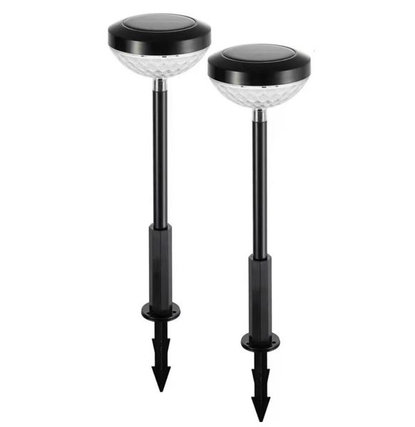 Bright Solar Pathway Lights 2 Pack, Color Changing + Warm White LED