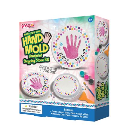 Sew-Star - Make Your Own Hand Mold - Handprint Stepping Stone Craft Kit Image