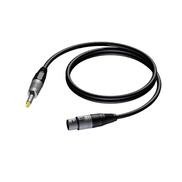 6.3mm Stereo Male to 6.3mm Female Extension Cable 3 Meters