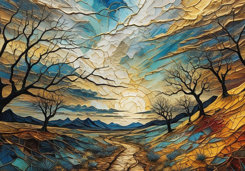 Canvas Wall Art Home Decor - Winding Path