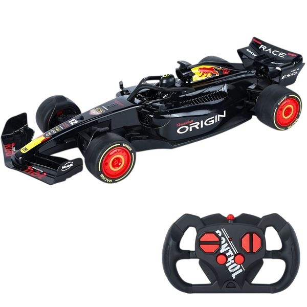 F1 Remote Control Spray Racing Car with Lights &amp; Sounds - Black