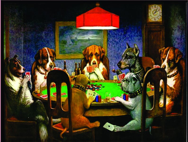 Dog Poker Mouse Pad