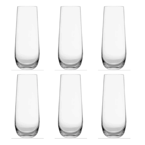 Tall Tumbler Glasses Set 6 Piece 15.8cm