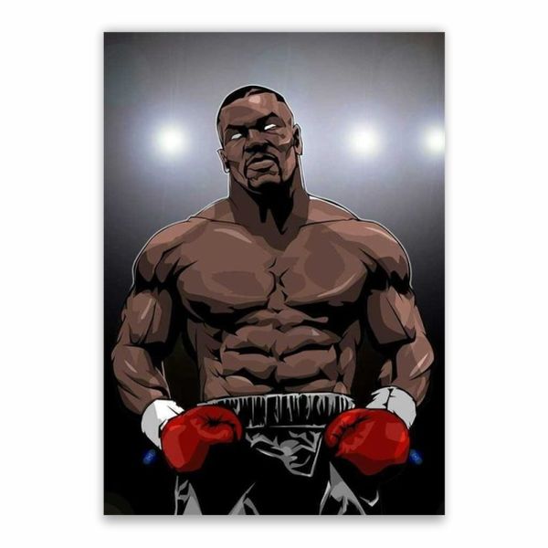 Mike Tyson Cartoon Poster - A1