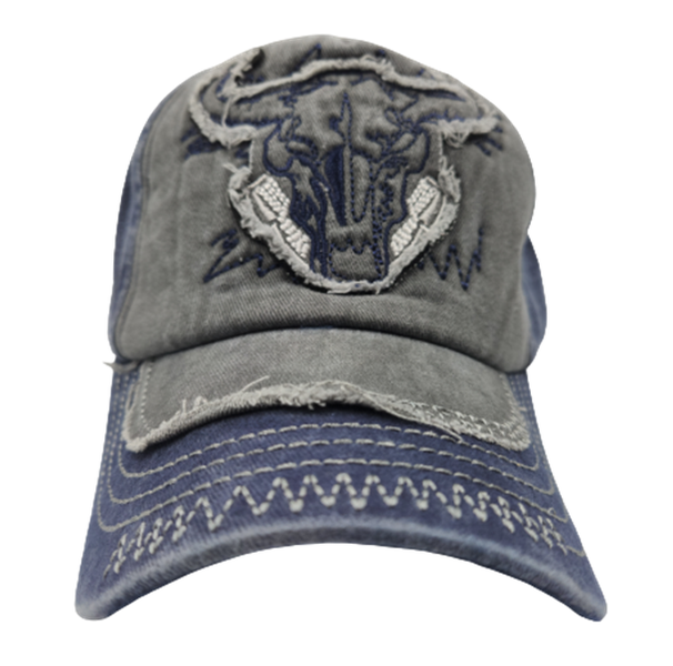 Vintage Bull Hat - Blue