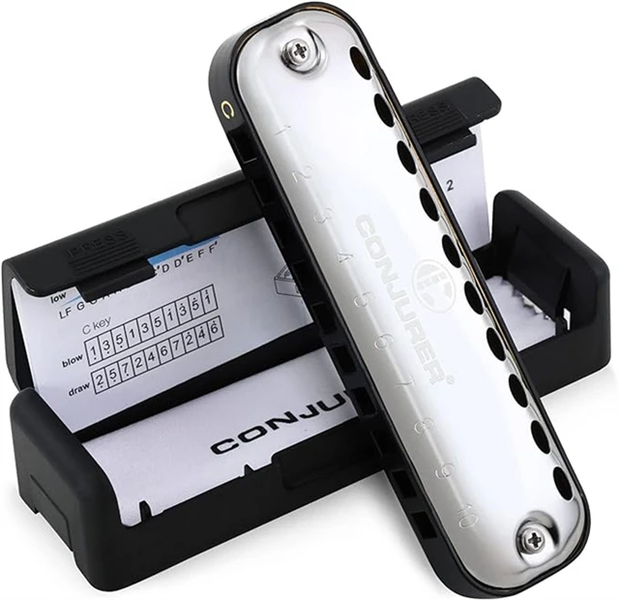 C Tone Blues Professional 10 Holes Diatonic Harmonica for Beginner