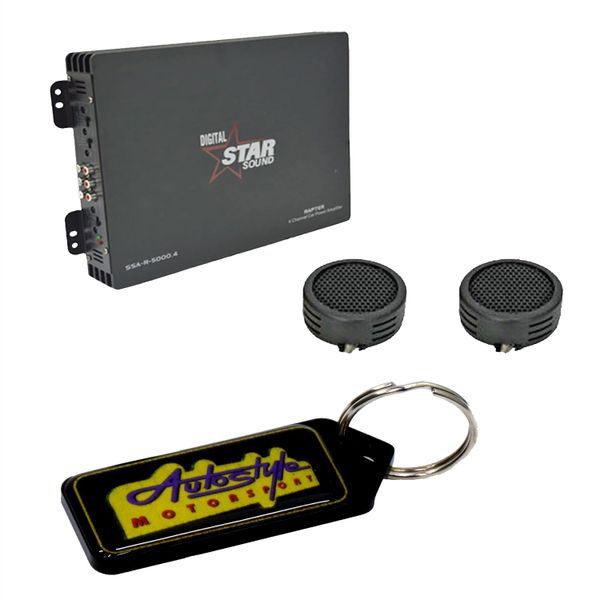 Starsound Rapter 5000 4ch Amplifier &amp; Evo Tweeters &amp; Key Holder