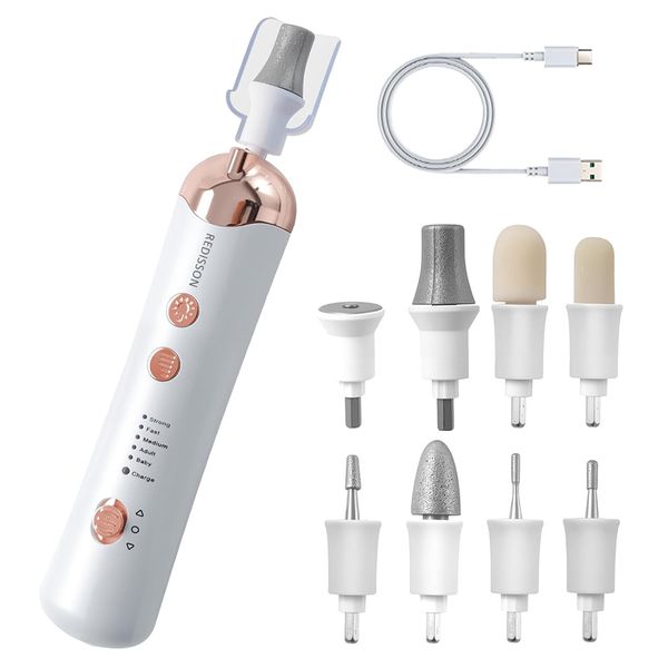 Electric Nail File Kit Drill Machine with 8 Nail Drill Bits for Beginners