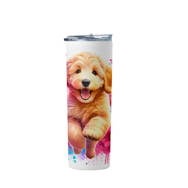 Golden Doodle Garden Double Wall Stainless Steel Travel Tumbler 900ml