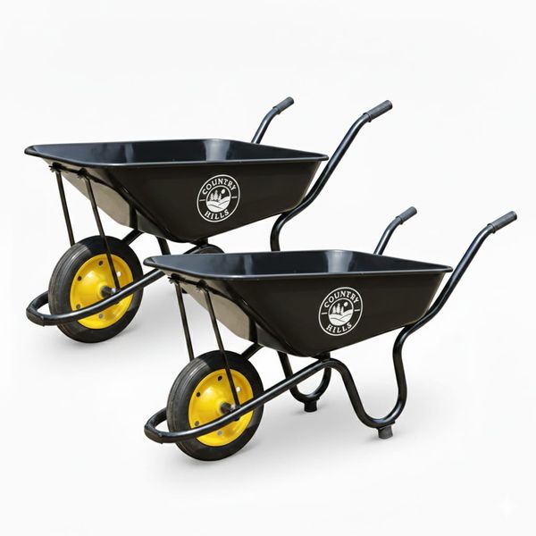 Countryhills heavy metal wheelbarrow - pack 2