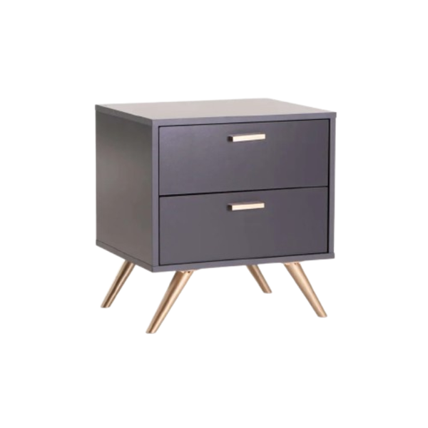 Wooden Finish 2-Drawer Pedestal