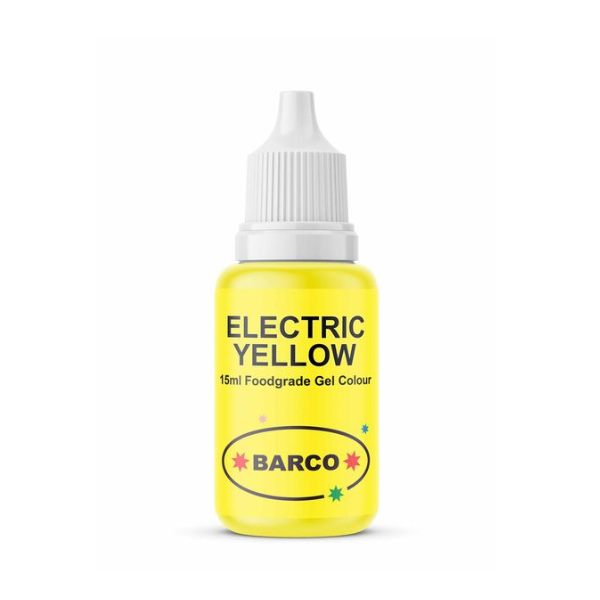 Electric Yellow Food Gel Colour by Barco