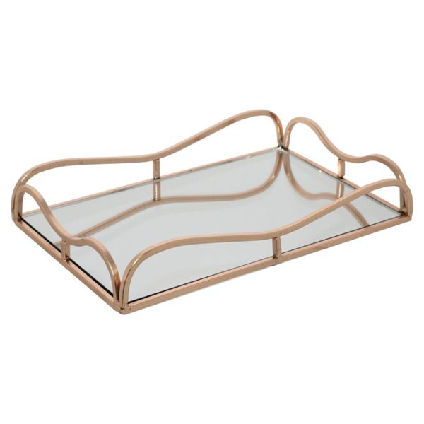 Be Classic H Gold Handled Tray- 31x20cm