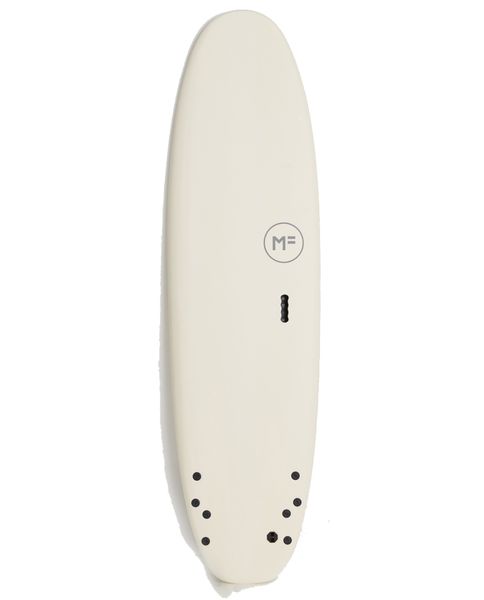Mick Fanning Softboard Surfboard - 6'6 Super Soft Quad White ScrewThru 4Fin