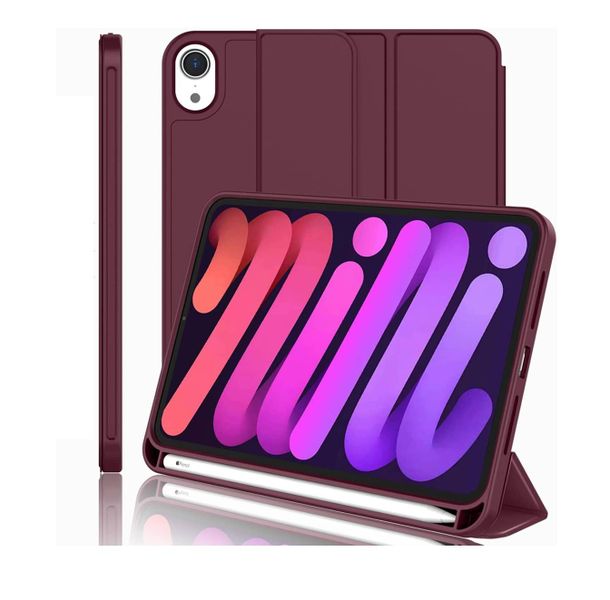 iPad Mini 5th Gen Case 2019 7.9 Inch with Pencil Holder- Red