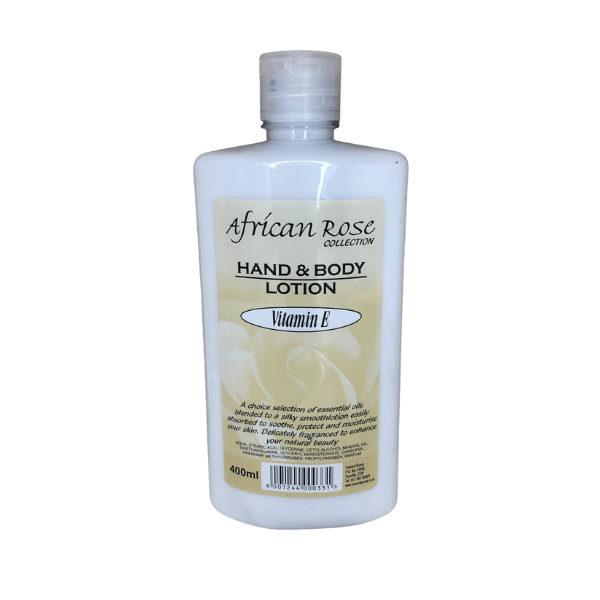 African Rose Hand &amp; Body Lotion - Vitamin E - 400ml