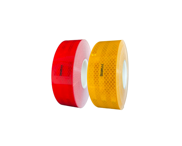 Reflomax R104 Reflective Conspicuity Tape Red + Yellow 50mm X 50m