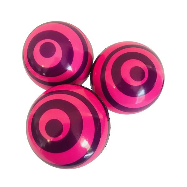Extreme High Bounce Balls - Pink &amp; Purple Swirl (Set of 3)