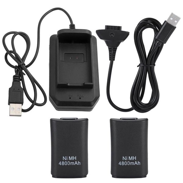 4800MAH Rechargeable Battery Pack With Charging Compatible With Xbox 360