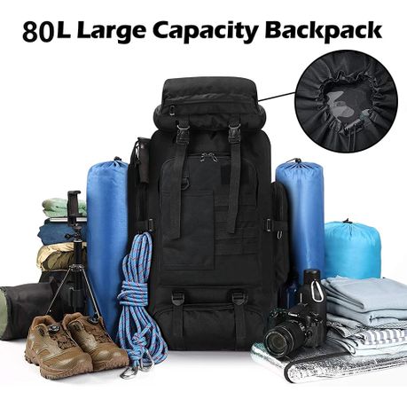 80L Military Tactical Molle Rucksack Backpack for Hiking Hunting