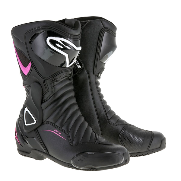 Alpinestars Stella S-Mx 6 V2 Boots Black/Pink/White - Black / Pink - Eu 37