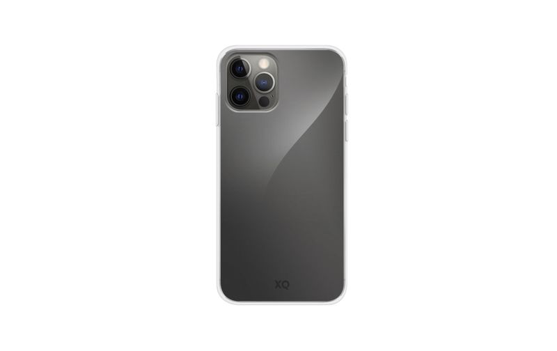 XQISIT iPhone 12 Pro Max Anti-Bacterial Flex Case Rubber Case - Clear