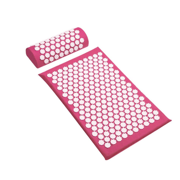 Yoga Mat with Back Pressure Pillow- 101_PINK