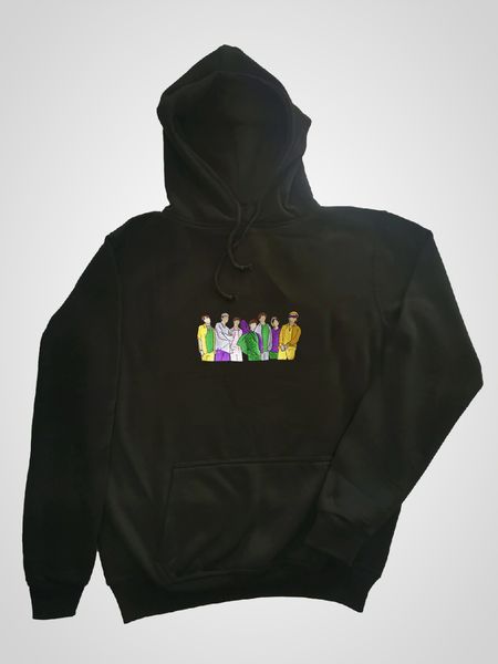 BTS Embroidered Hoodie