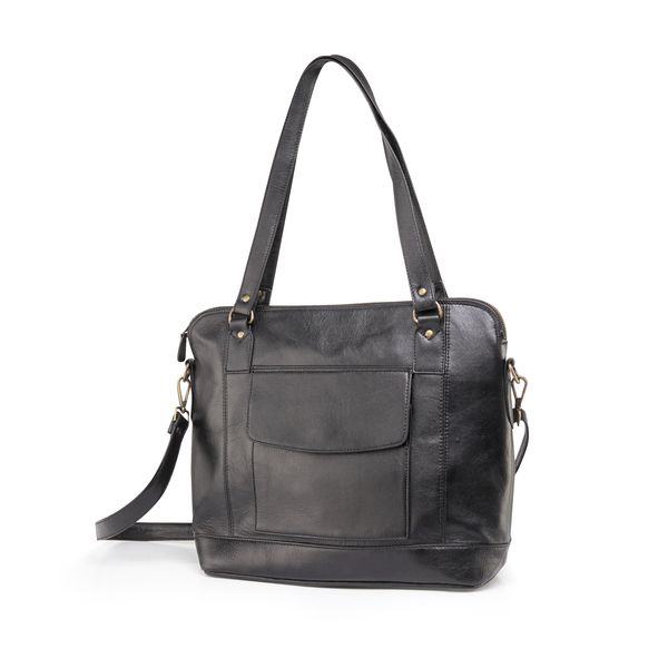 Genuine Leather Selena Flap Laptop Handbag