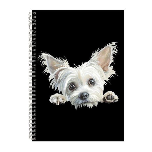 Chinese Crested A4 Notebook Spiral Lined Notepad Dog Idea 333