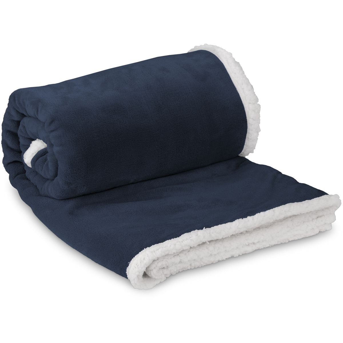 Premium Luxury Sherpa Blanket Throw - Navy | Shop Today. Get It ...