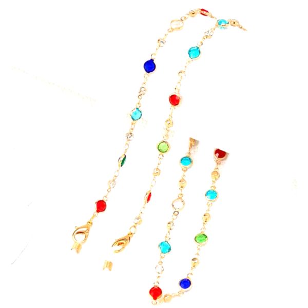 Gold and Colours Glasses Chain
