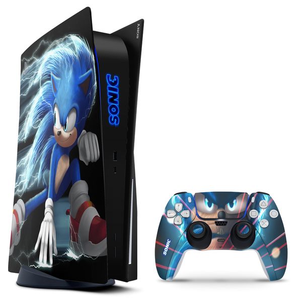 Decal Skin Compatible with PS5 (Disc) - Sonic (Decal Only)