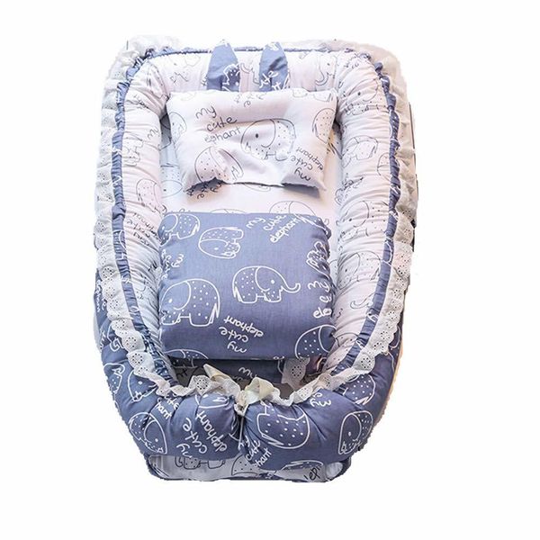 Baby Crib Lounge Bed - Blue