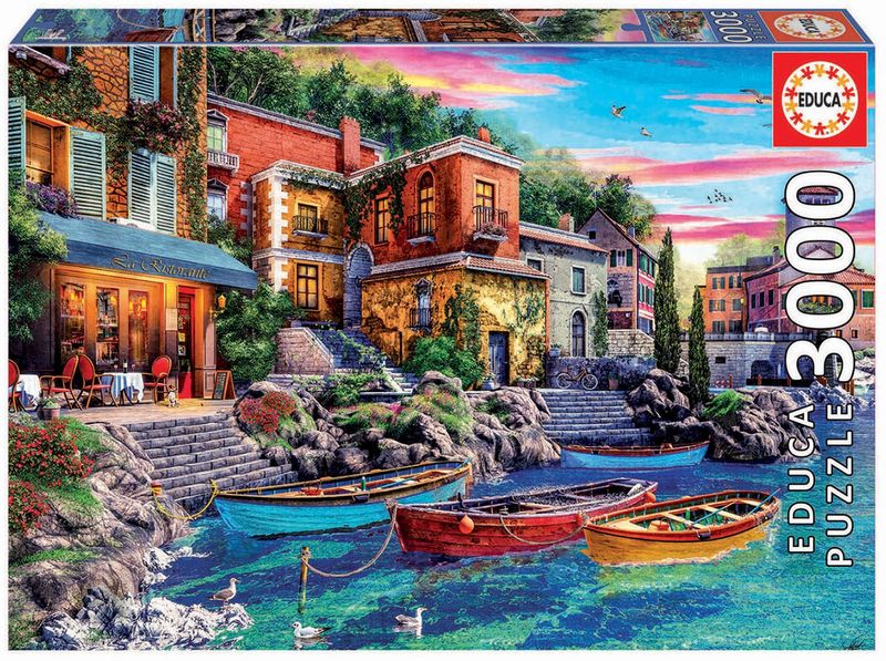Educa Sunset In Como 3000 Piece Puzzle