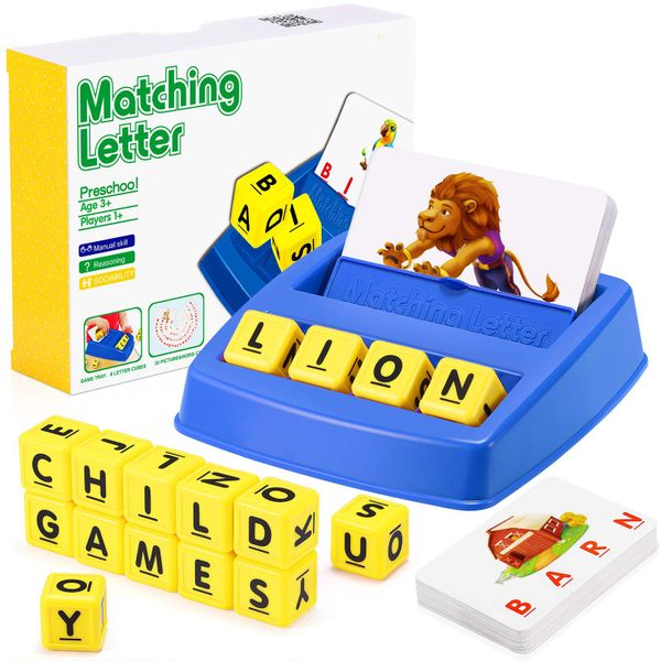 Matching Letter Learning Game Preschool Educational Gift for Kids B4323