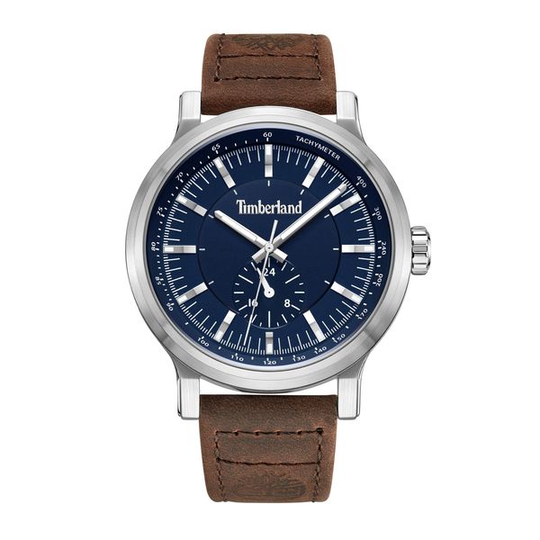 Timberland Mens Brown Leather Strap Watch-TDWGF2231001