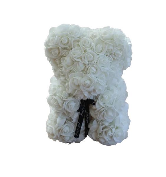 Boss Bear - Rose Teddy Everlasting Flower 25cm Artificial Flower Handmade