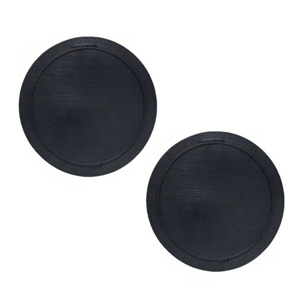 2-Pack Black Rubber Bath Brushes - Exfoliating Body Scrub