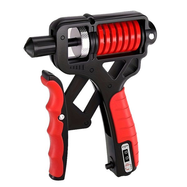 5kg-165kg Adjustable Hand Grip Strengthener With Counter - Red
