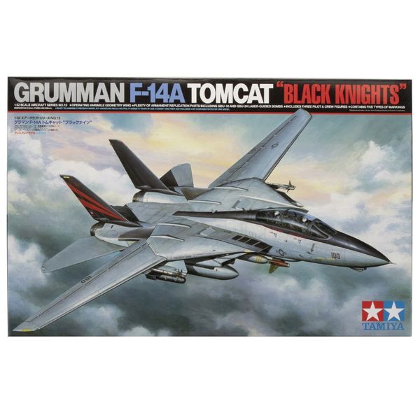 Tamiya 1/32 F-14A Tomcat Black Knight Plane Plastic Model Kit