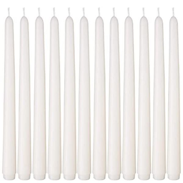 White Dinner Candle 25cm - Pack of 12