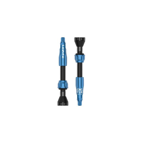 LEZYNE CNC Tubeless Valve Stem 44mm Blue 2 Pack