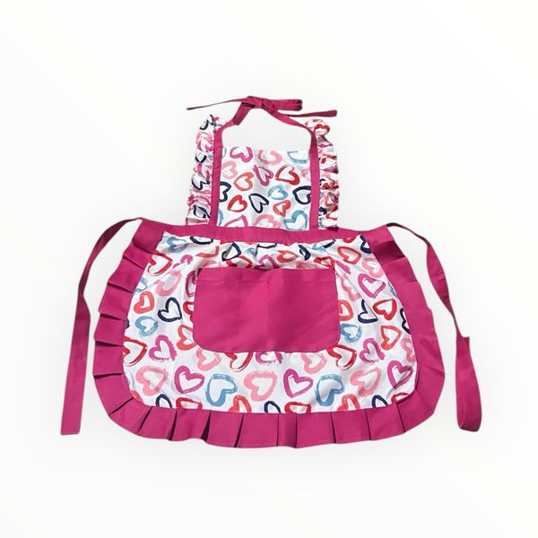 Dubis Kids Pink Polyester Full Size Apron