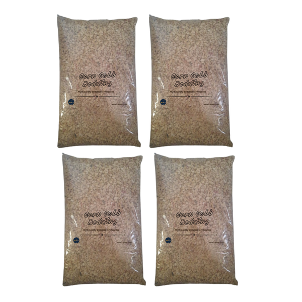 Corn Cobb Bedding Four Pack - 100% Natural, Dust-Free (4 × 2L)
