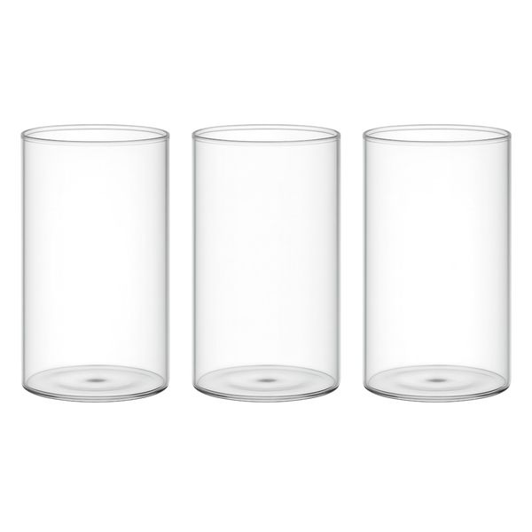 3 Pack - Hydroponic Glass Flower Vase - Transparent