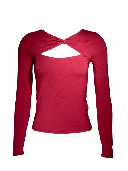 Guess Twisted Yoke Mena Top - Tahiti Red
